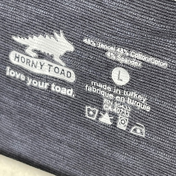 Horny Toad Heathered Dark Grey Faux Wrap Dress Size Large - Picture 3 of 3